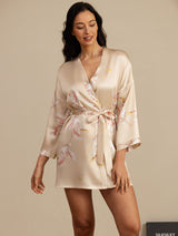 [Samppanja] SilkSilky-FI 3/4 Sleeve Naisten Aamutakki 004