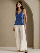[Aito Petrooli] SilkSilky-FI Sleeveless V Neck Camisole Top 007