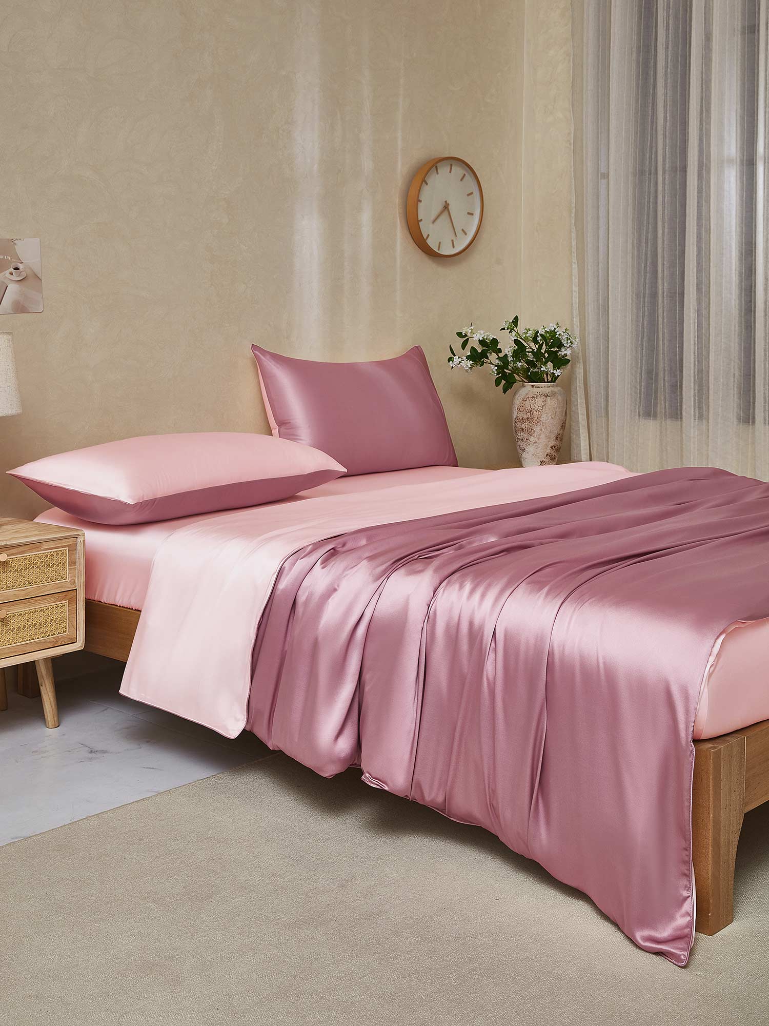 [VaaleanMauve+VaaleaPinkki] SilkSilky-FI 22Momme Bedding Set 003,