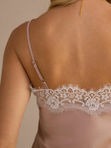 [Toscana] SilkSilky-FI Spaghetti Strap V Neck Camisole Top 004