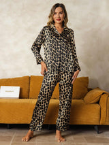 [Leopardi] SilkSilky-FI Naisten Pyjamat 004