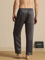 [Musta Ginkgo] SilkSilky-FI Men's Sleep Shorts 002