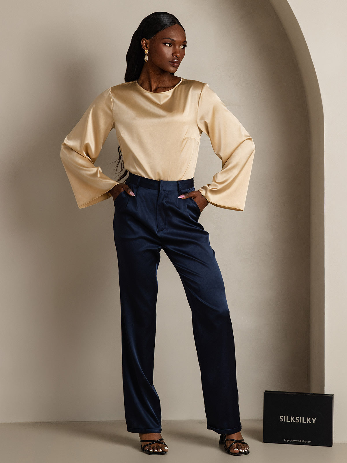 [Samppanja] SilkSilky-FI 19Momme Womens T-Shirt 005,