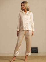 [Samppanja] SilkSilky-FI Long Sleeve Notkokaulus Naisten Pyjamat 001