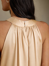 [Samppanja] SilkSilky-FI Sleeveless Halterneck Naisten T-paita 005
