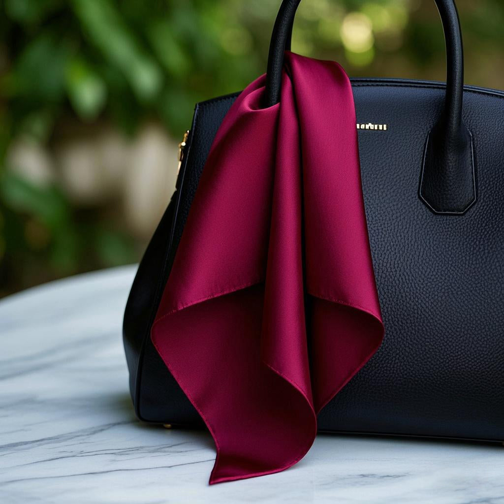 [Tummanpunainen] SilkSilky-FI Scarf 003