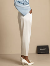 [Valkoinen] SilkSilky-FI 19Momme Womens Pants 003