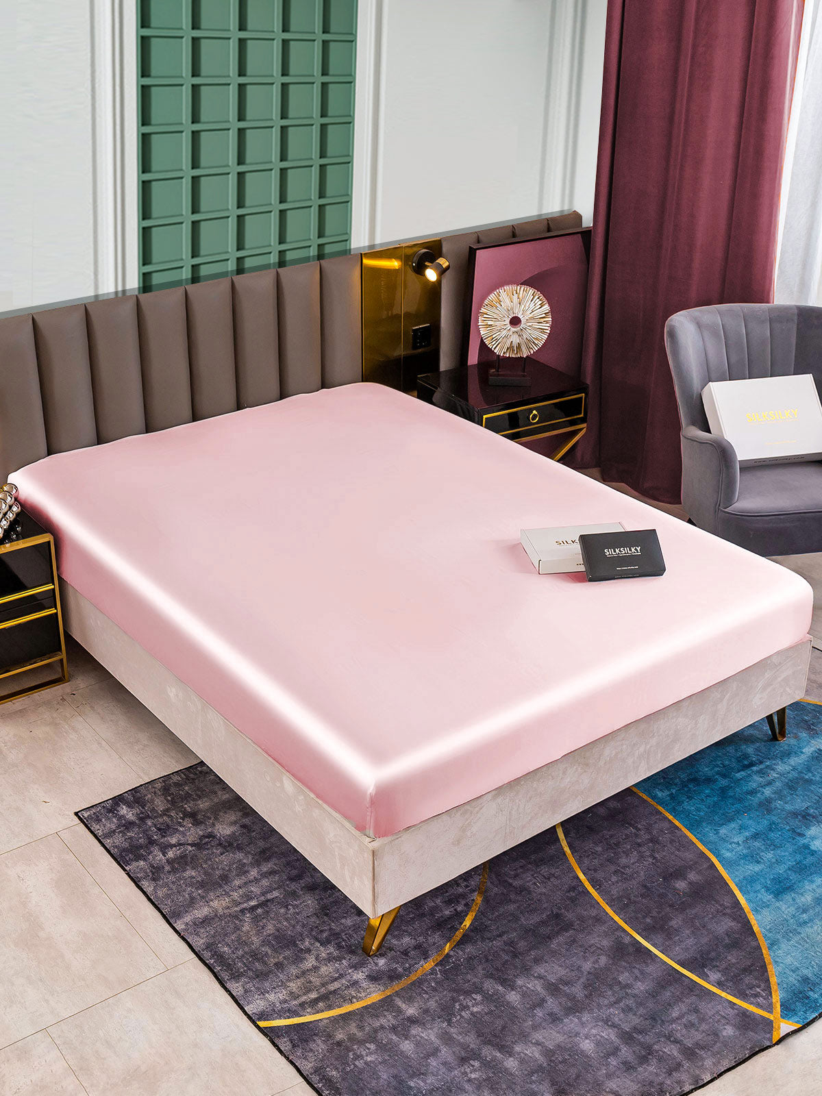[Pinkki] SilkSilky-FI 25Momme Sheet 001