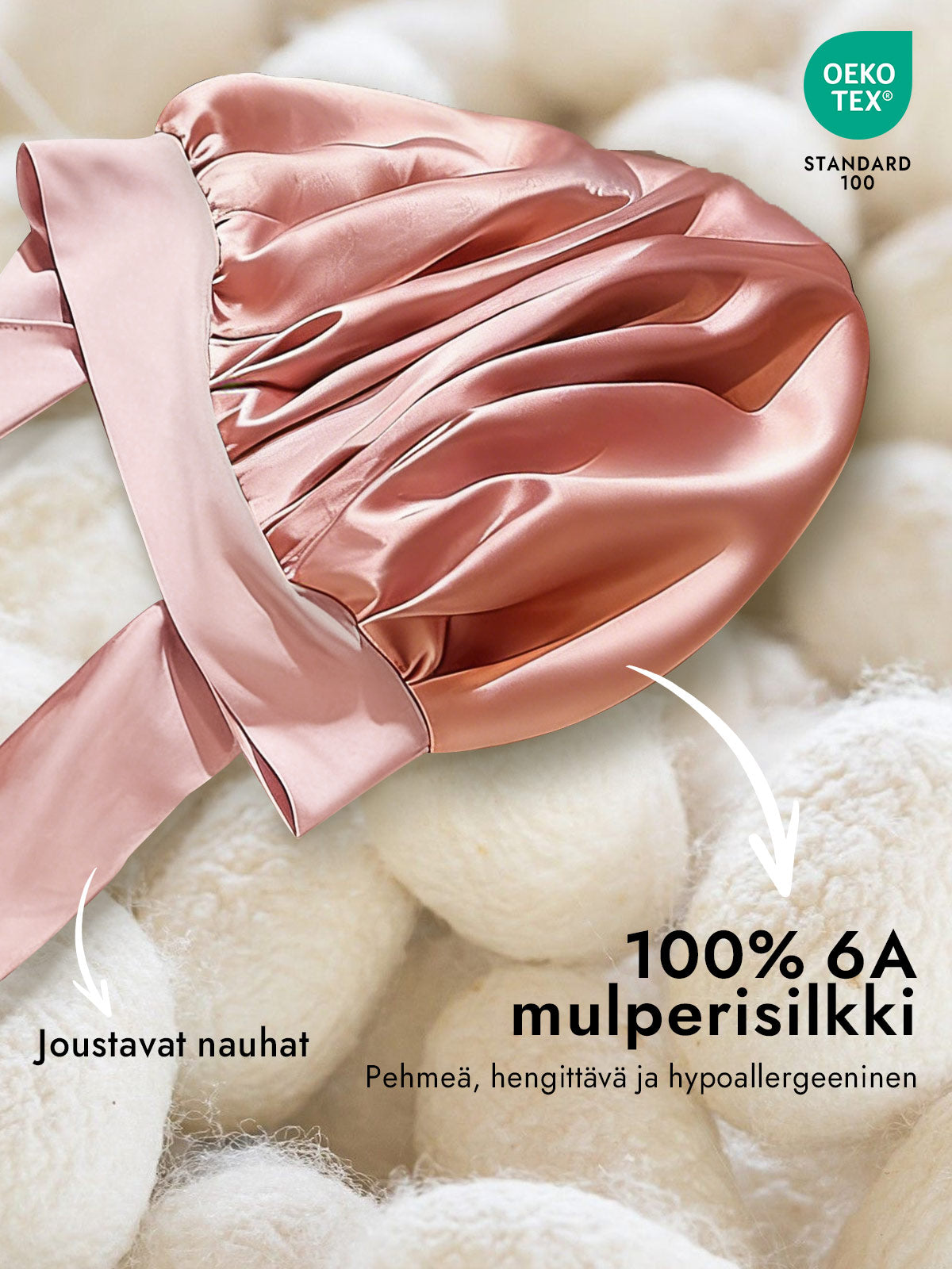 [Pinkki] SilkSilky-FI Sleep Cap 002