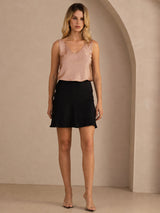 [Toscana] SilkSilky-FI Sleeveless V Neck Camisole Top 003