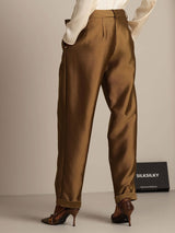 [Pronssi] SilkSilky-FI 32Momme Silk-Wool Blend Womens Pants 002
