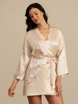 [Samppanja] SilkSilky-FI 3/4 Sleeve Naisten Aamutakki 005