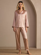 [Toscana] SilkSilky-FI Long Sleeve Notkokaulus Naisten Pyjamat 003