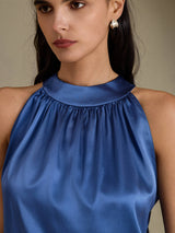 [Aito Petrooli] SilkSilky-FI Sleeveless Halterneck Naisten T-paita 004