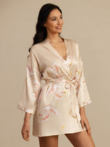 [Samppanja] SilkSilky-FI 3/4 Sleeve Naisten Aamutakki 003