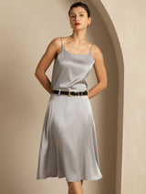 [Griffin Harmaa] SilkSilky-FI Spaghetti Strap Camisole Top 007