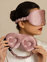 [Vaalean Mauve] SilkSilky-FI 22Momme Silmämaski 003