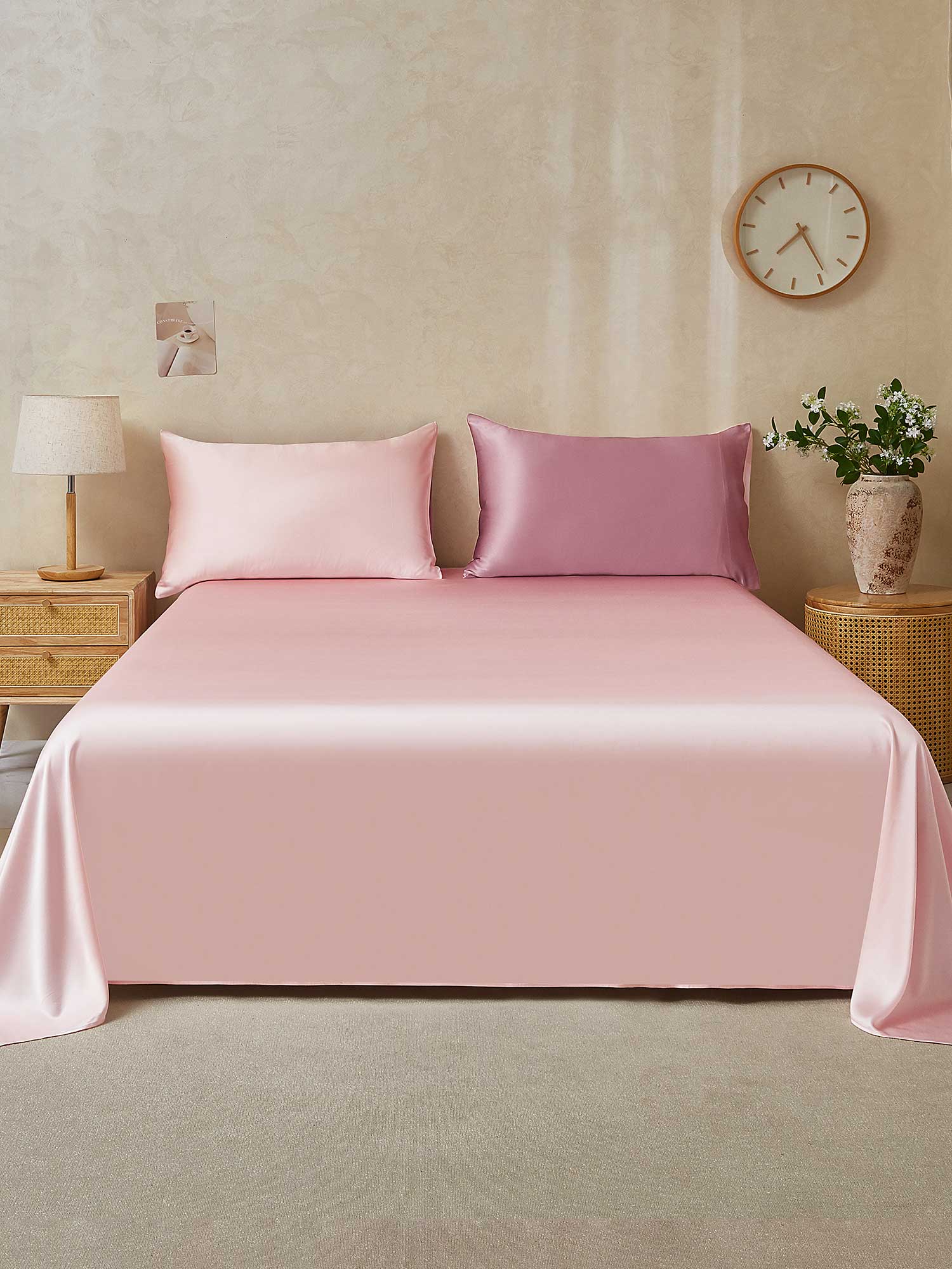 [VaaleanMauve+VaaleaPinkki] SilkSilky-FI 25Momme Bedding Set 001,