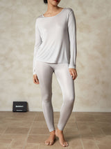 [Hopea] SilkSilky-FI Long Sleeve Round Neck Naisten Pitkät Alusvaatteet 001