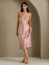[Toscana] SilkSilky-FI Spaghetti Strap V Neck Mekko 001