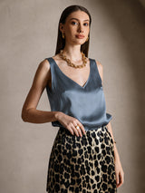 [Aito Petrooli] SilkSilky-FI Sleeveless V Neck Camisole Top 004