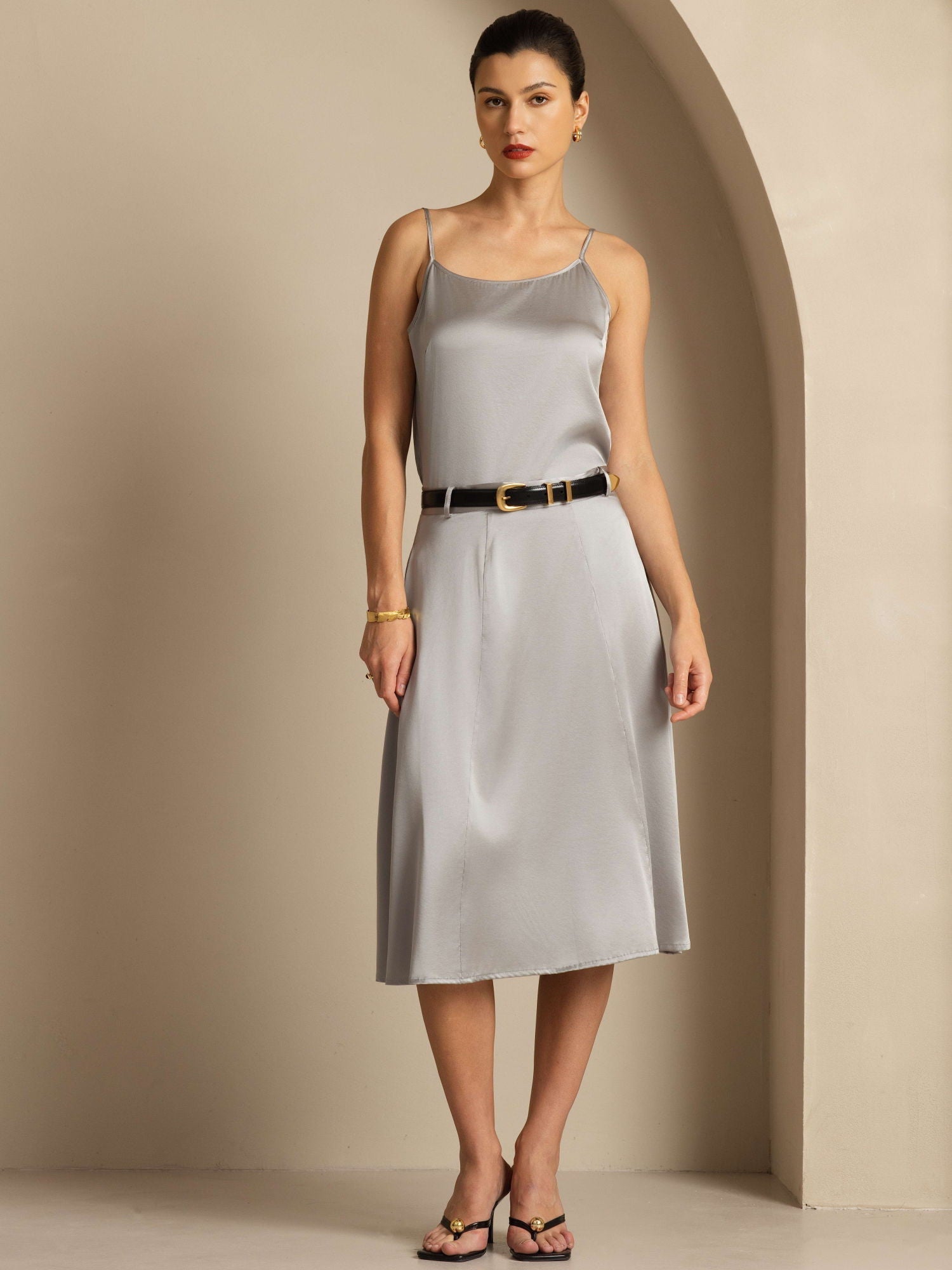 [Griffin Harmaa] SilkSilky-FI 19Momme Camisoles 005