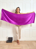 SilkSilky FI Pure Silk Scarf Violetti 002