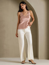 [Toscana] SilkSilky-FI Sleeveless V Neck Camisole Top 006