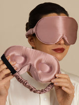 [Vaalean Mauve] SilkSilky-FI 22Momme Silmämaski 001