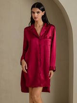 [Viini] SilkSilky-FI Long Sleeve Lapel Collar Unipaita 003
