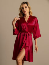 [Viini] SilkSilky-FI 3/4 Sleeve Naisten Aamutakki 001