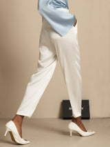 [Valkoinen] SilkSilky-FI 19Momme Womens Pants 002