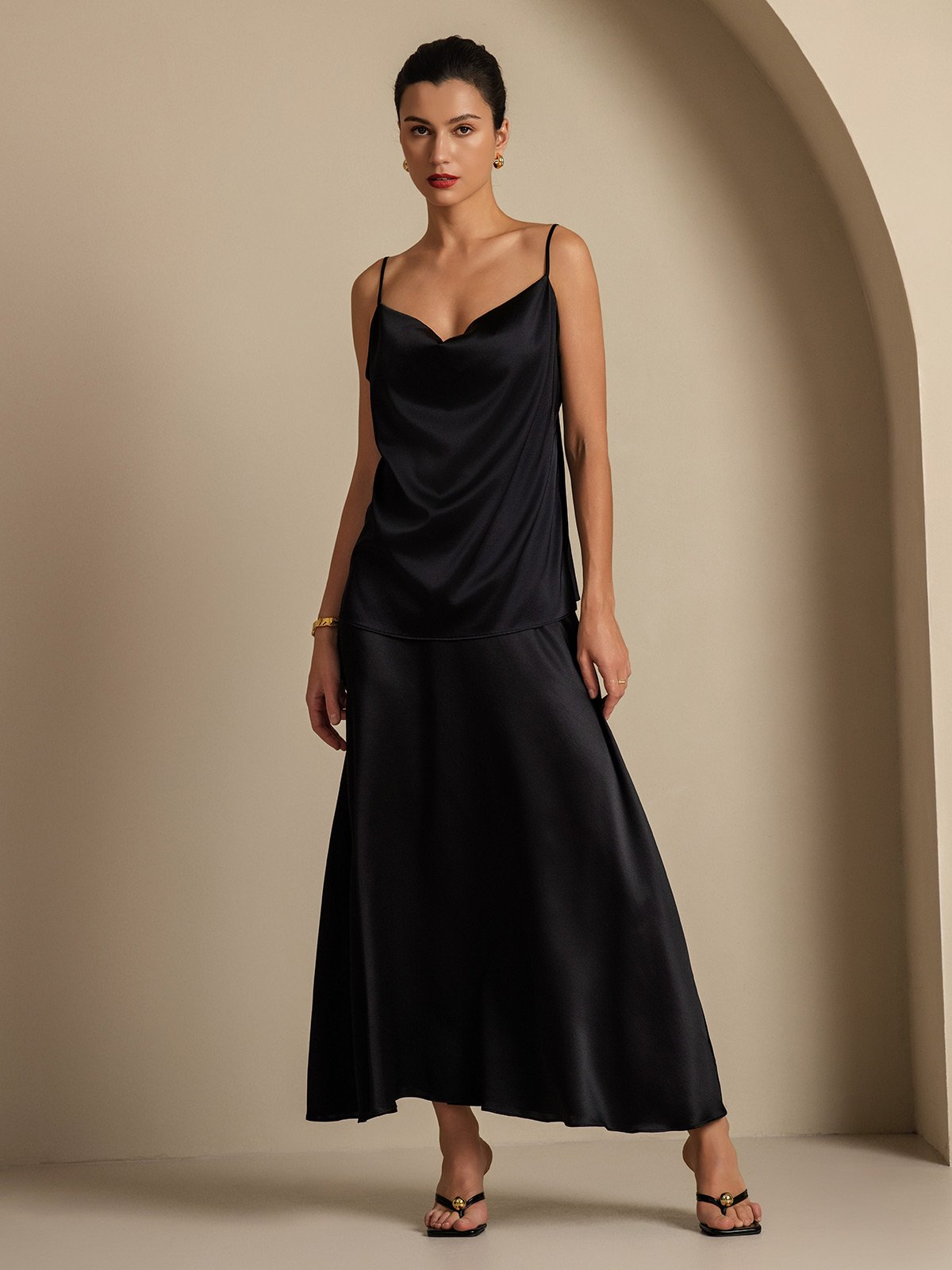 [Musta] SilkSilky-FI 19Momme Skirt 007,