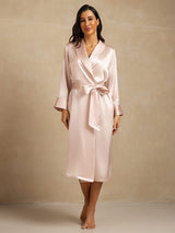 [Pinkki] SilkSilky-FI Long Sleeve Naisten Aamutakki 007