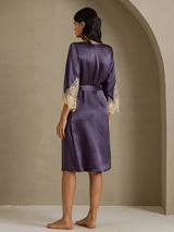 [Purppuranharmaa] SilkSilky-FI 3/4 Sleeve Naisten Aamutakki 002