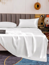 [Valkoinen] SilkSilky-FI 19Momme Vuodevaatteet Setti 006