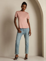 [Pinkki] SilkSilky-FI Short Sleeve Naisten T-paita 007