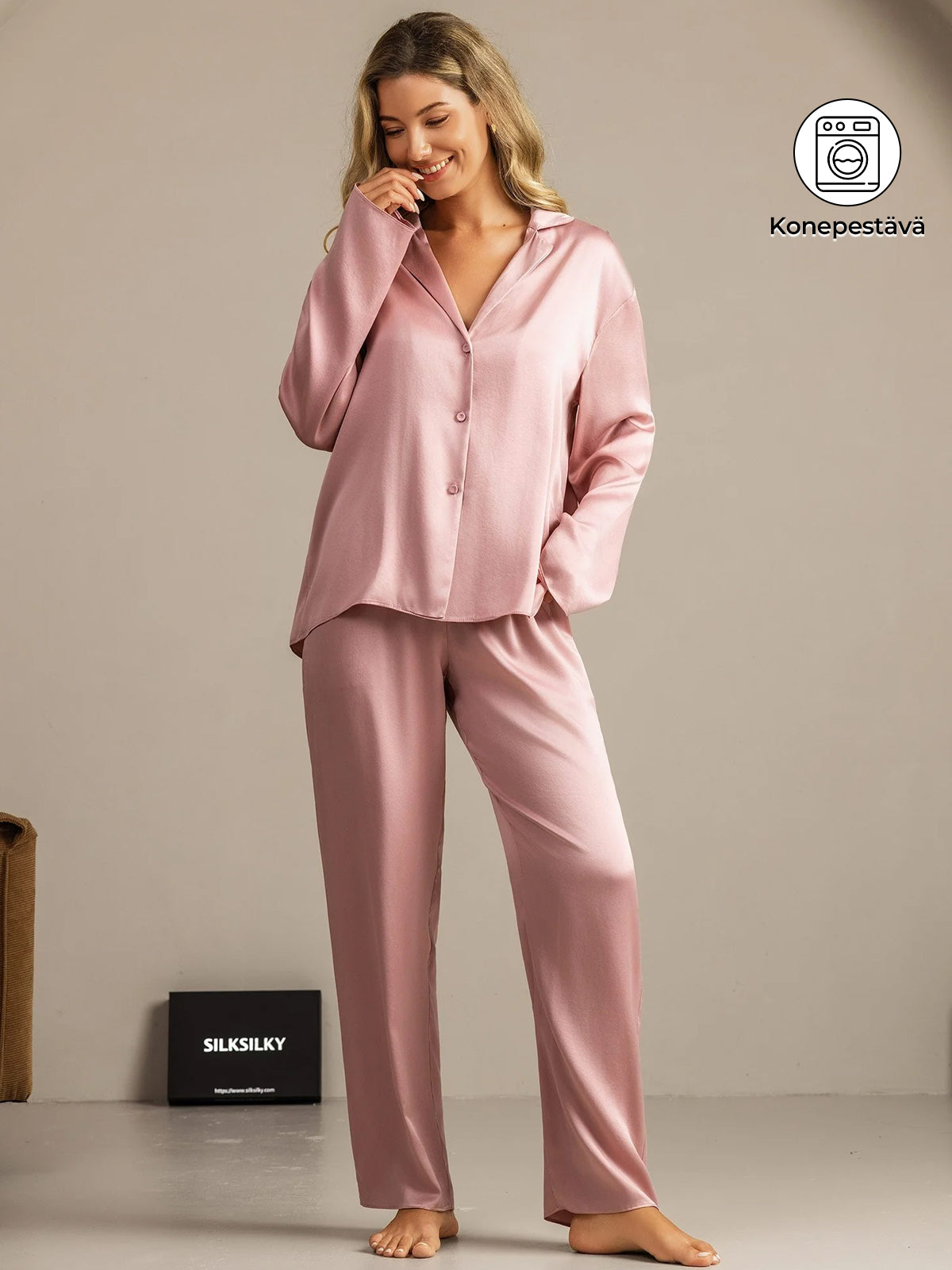 [Persikkaiho] SilkSilky-FI 19Momme Womens Pajamas 001