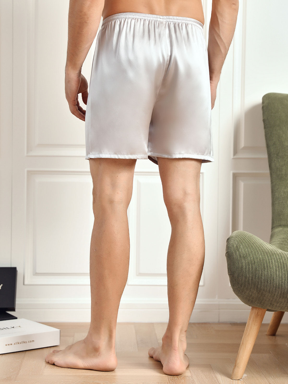 [Hopea] SilkSilky-FI Men's Sleep Shorts 002