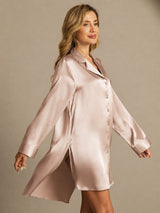 [Toscana] SilkSilky-FI Long Sleeve Lapel Collar Unipaita 005