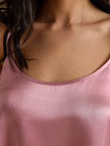 [Vaalean Mauve] SilkSilky-FI Spaghetti Strap Camisole Setti 004