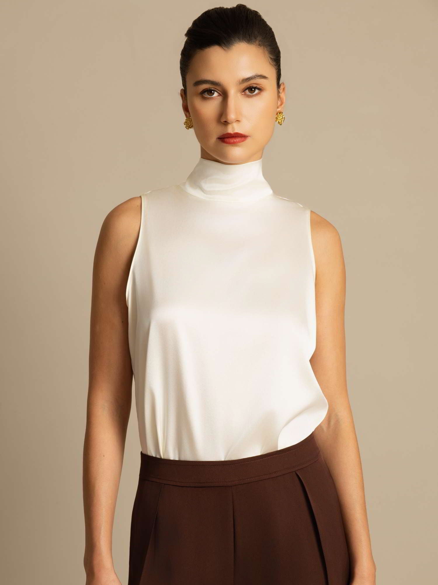 [Norsunluu] SilkSilky-FI 19Momme Blouse 005