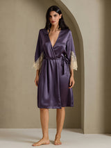 [Purppuranharmaa] SilkSilky-FI 3/4 Sleeve Naisten Aamutakki 003