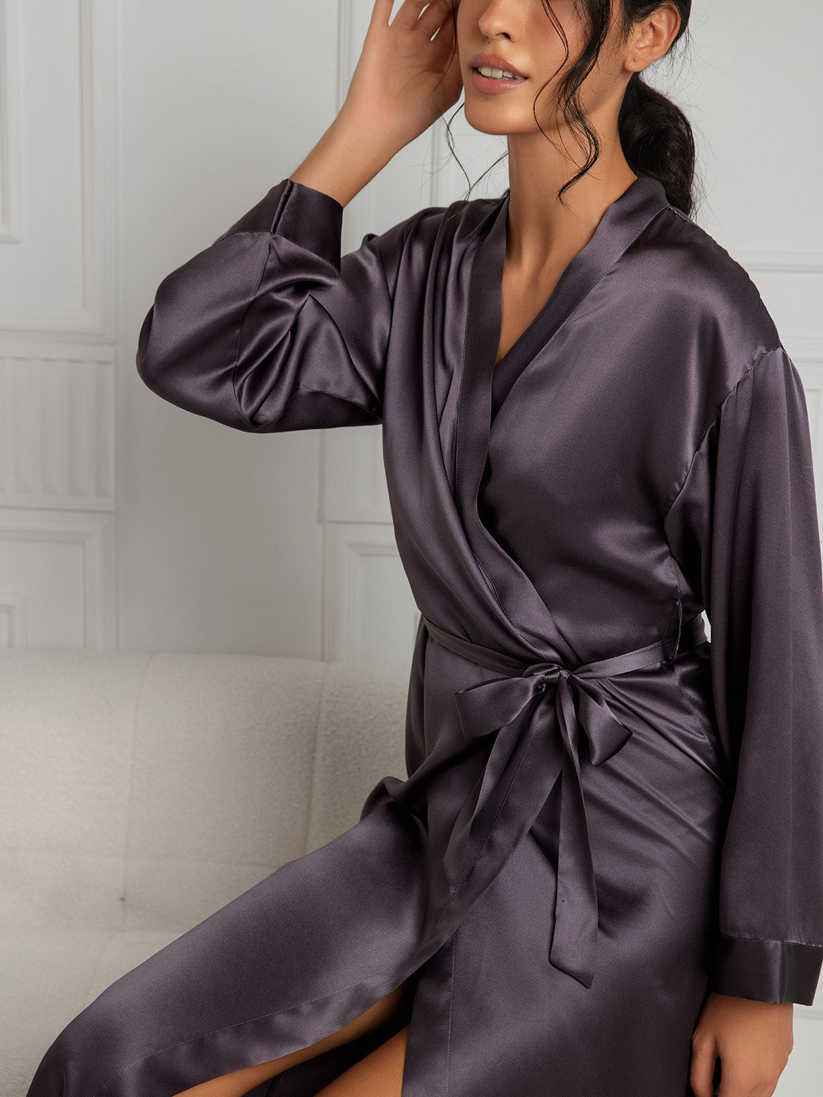 [Purppuranharmaa] SilkSilky-FI Wrap Naisten Aamutakki 007