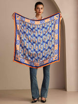 [Laivastonsininen Merihevonen] SilkSilky-FI Scarf 003