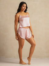 [Pinkki] SilkSilky-FI Spaghetti Strap Camisole Setti 007