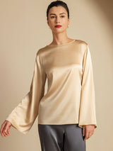 [Samppanja] SilkSilky-FI Long Sleeve Boat Neck Naisten Puserot 001