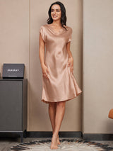 [Toscana] SilkSilky-FI Cap Sleeve V Neck Yöpaita 003
