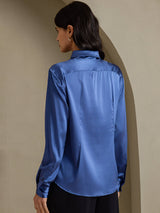 [Aito Petrooli] SilkSilky-FI Long Sleeve Lapel Collar Naisten paita 002