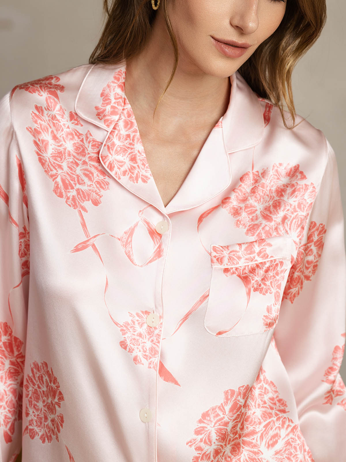[Korallikukat] SilkSilky-FI Womens Pajamas 005